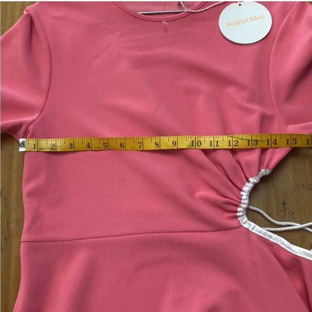 NWT See by Chloe Cut Out Midi Dress Size Small - Picture 8 of 13